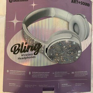 ART+SOUND Bling Wireless / Wired Bluetooth Headphones New in open box